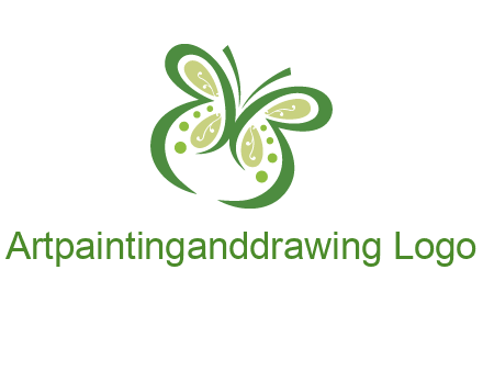 line art butterfly logo
