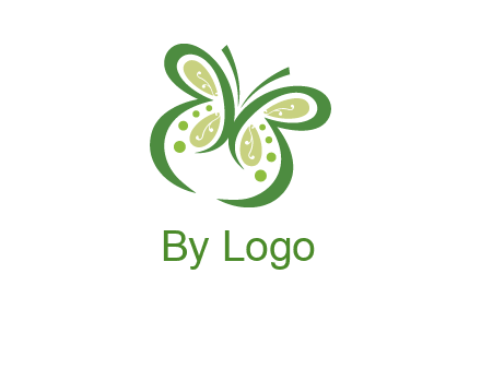 line art butterfly logo