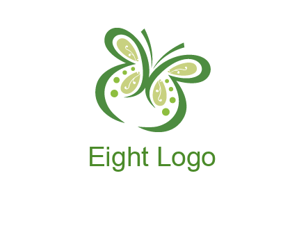 line art butterfly logo