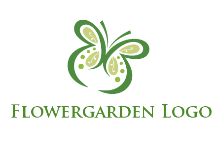 line art butterfly logo