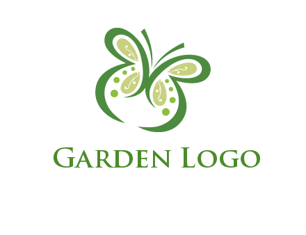 line art butterfly logo