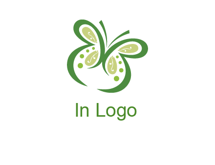 line art butterfly logo