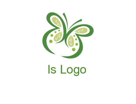 line art butterfly logo