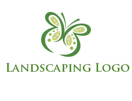 line art butterfly logo