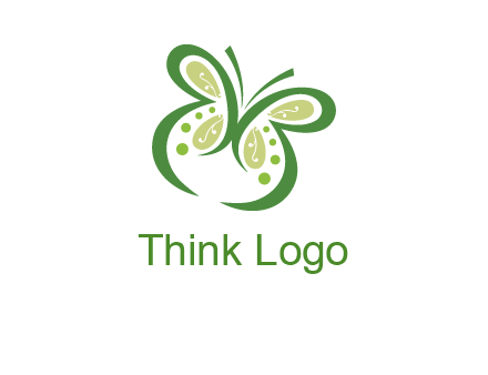 line art butterfly logo