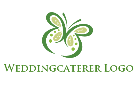 line art butterfly logo