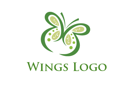 line art butterfly logo