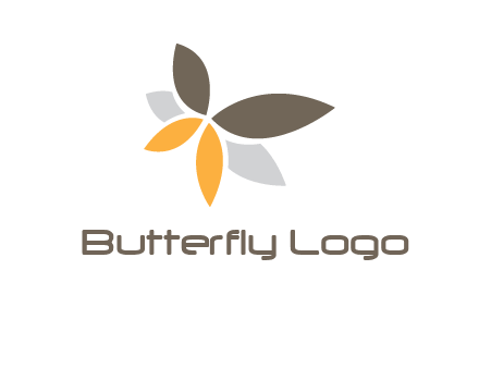 butterfly flower logo