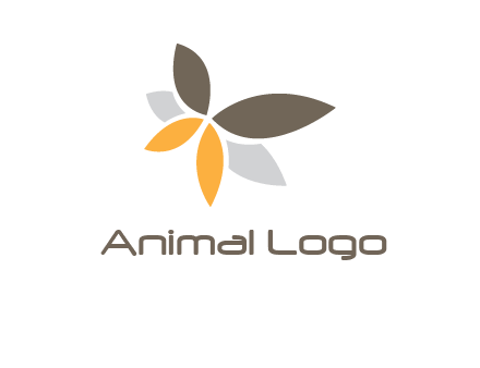 butterfly flower logo