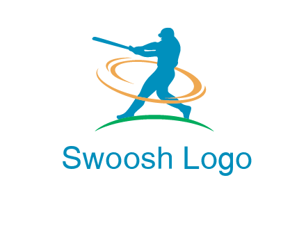 batsman sports logo
