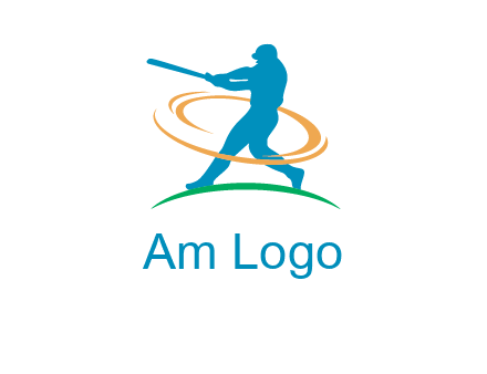batsman sports logo