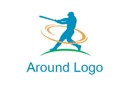 batsman sports logo