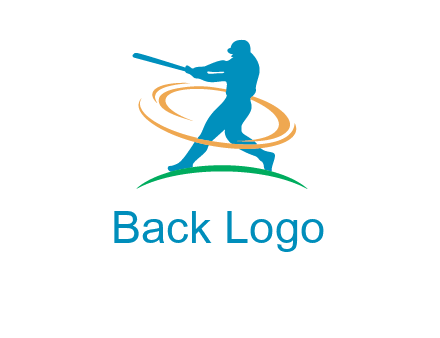 batsman sports logo