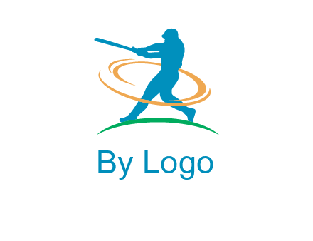 batsman sports logo