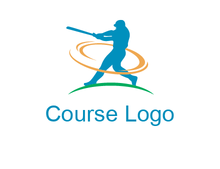 batsman sports logo