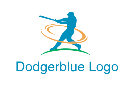 batsman sports logo