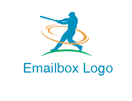 batsman sports logo