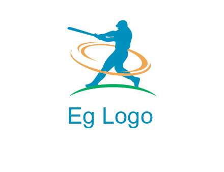 batsman sports logo