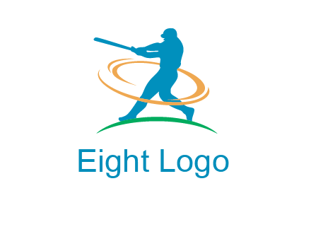 batsman sports logo