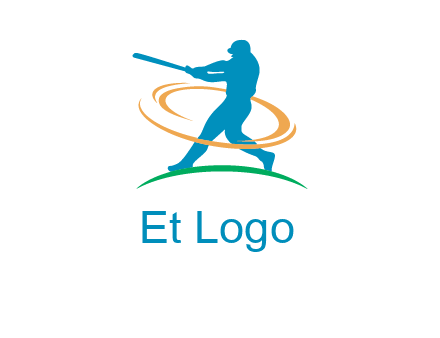 batsman sports logo
