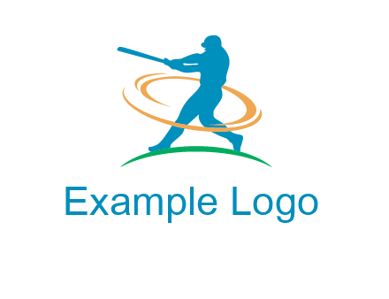 batsman sports logo