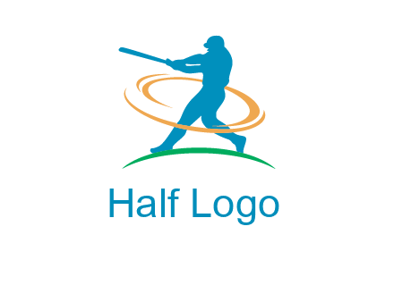 batsman sports logo