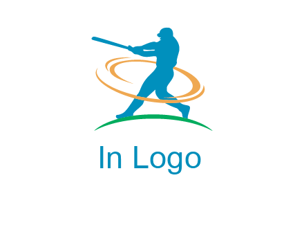 batsman sports logo