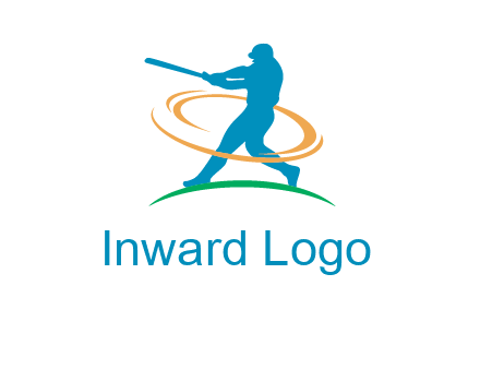 batsman sports logo