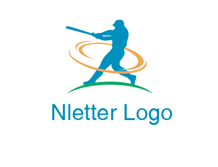 batsman sports logo