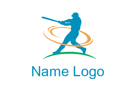 batsman sports logo