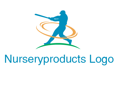 batsman sports logo