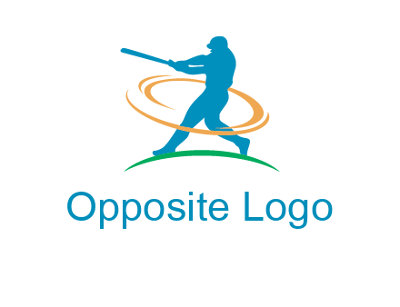 batsman sports logo