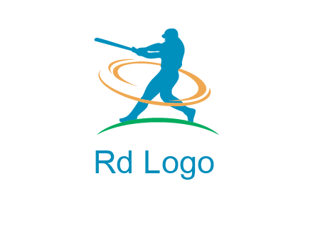 batsman sports logo