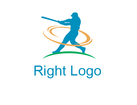 batsman sports logo