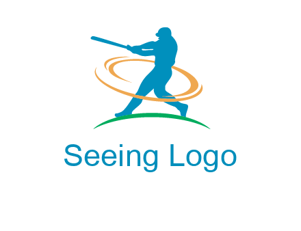 batsman sports logo