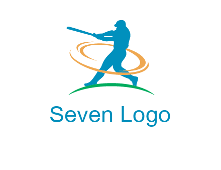 batsman sports logo