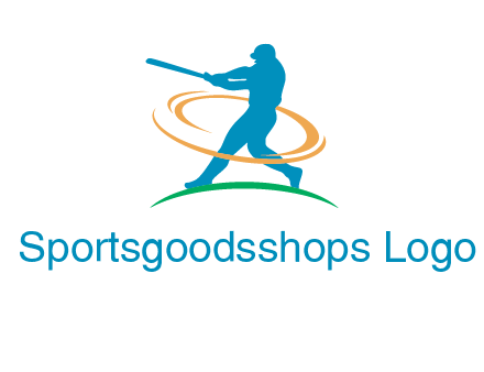 batsman sports logo