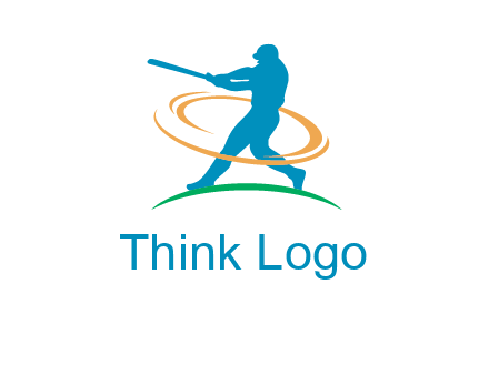batsman sports logo