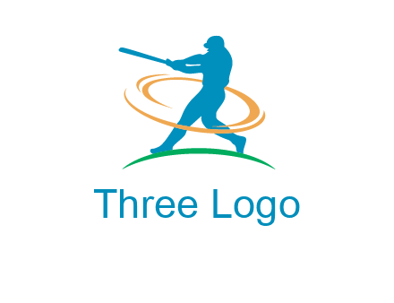 batsman sports logo
