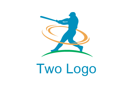 batsman sports logo