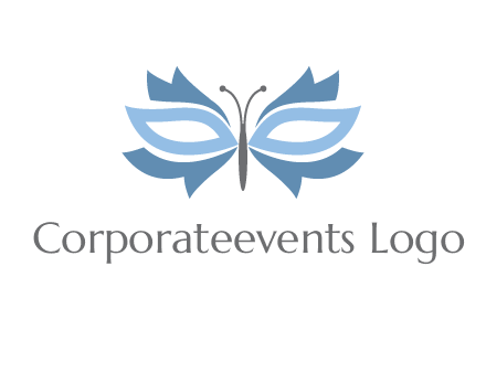 butterfly mask logo