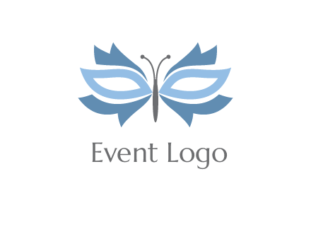 butterfly mask logo