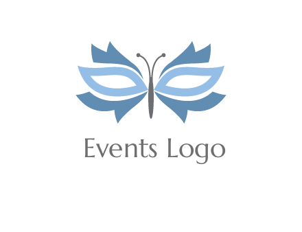 butterfly mask logo