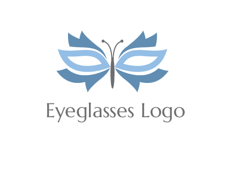 butterfly mask logo