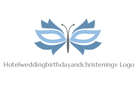 butterfly mask logo