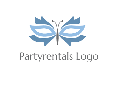 butterfly mask logo