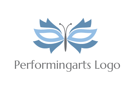 butterfly mask logo