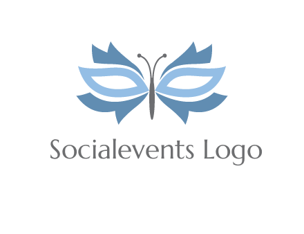 butterfly mask logo