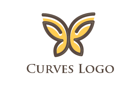 butterfly outline logo