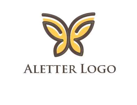 butterfly outline logo